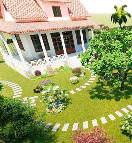 THIẾT KẾ NHÀ VƯỜN SINH THÁI