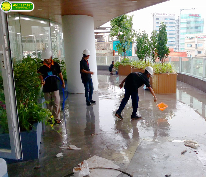 THIẾT KẾ THI CÔNG VƯỜN TRÊN MÁI KHU DÂN CƯ