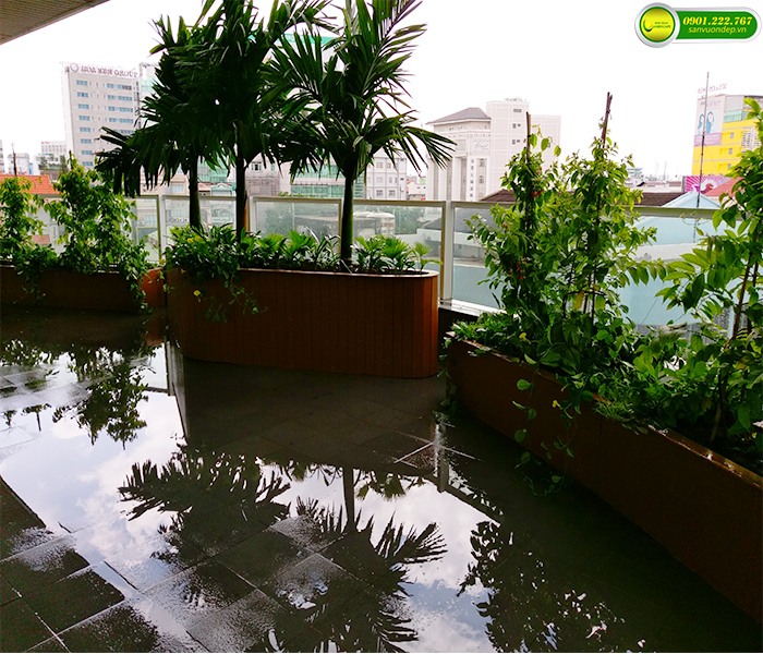 THIẾT KẾ THI CÔNG VƯỜN TRÊN MÁI KHU DÂN CƯ