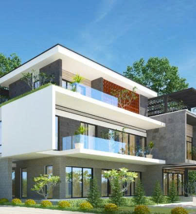 THIẾT KẾ SÂN VƯỜN BIỆT THỰ