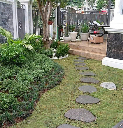 THIẾT KẾ THI CÔNG SÂN VƯỜN NHÀ PHỐ QUẬN 7 - CHỊ TRANG